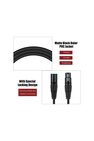 Suofeng Profesyonel Mikrofon Kablosu - 5m Xlr Erkek-dişi, 24awg, Gürültüsüz Ve Kayıpsız Ses İletimi