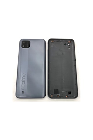 Realme C11 2021 Rmx3231 Kasa Arka Kapak Pil Kapağı - Siyah