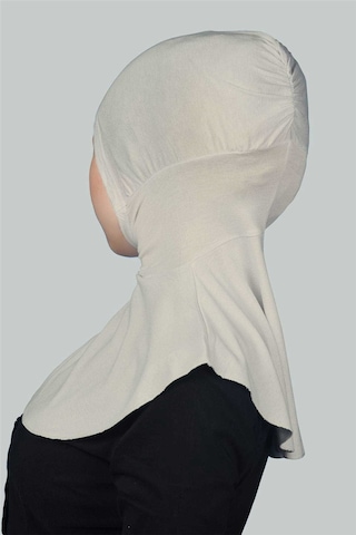 Altobeh Kadın Tesettür Pratik Boyunluklu Ninja Hijab - Sporcu Bone Eşarp Şal - Koyu Krem