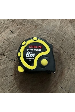 STARLİNE 8*25 MM YÜKSEK KALİTE ÇELİK ŞERİT 8 METRE