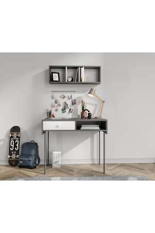 Major Antrasit Çalışma Masası Ve Üst Modül