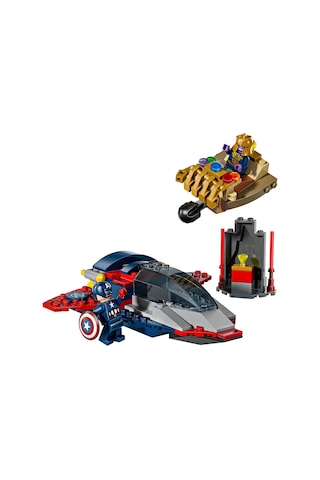LEGO® ǀ Marvel Kaptan Amerika, Thanos'a Karşı 76319 - 4 Yaş ve Üzeri Süper Kahraman Seven Çocuklar için Yaratıcı Oyuncak Yapım Seti (107P)