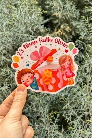 23 Nisan Şeker Ve Balon Konulabilen Tebrik Kartı 10 Lu Set Sınıf Dağıtımlık Hediyelik Kart