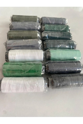 Dikiş İpi 1 Kutu 14 Adet - 250mt- Karışık Renkler
