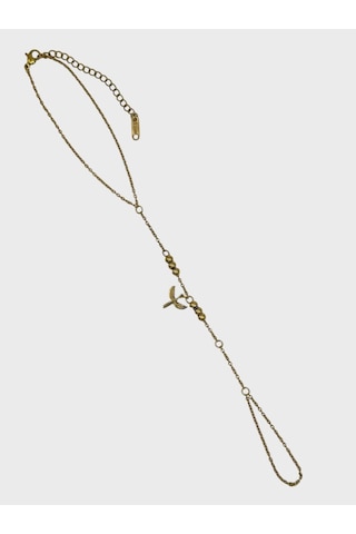 Arnes Jewelry Çelik Dorikalı Melek Kanadı Şahmeran Bileklik Ar584nes Gold