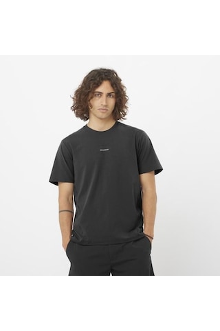 Salomon Trackline Ss Tee M Erkek T-shirt-29838 Siyah