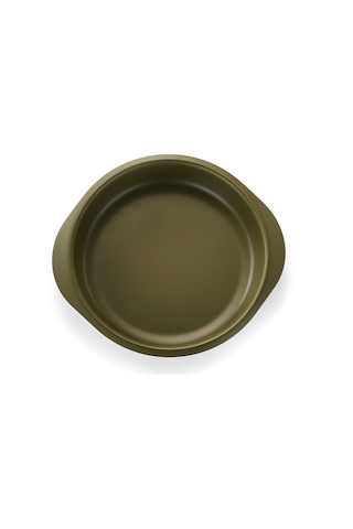 Fosenze Yeşil Anti Yapışkan Kaplama 304 Paslanmaz Çelik Taşroma Tabağı - 13.5cm Küçük Boy, Taşınabilir Kamp Mutfak/barbekü Tabakası Çok Renkli