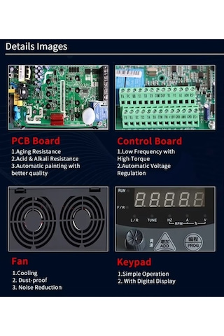 Sjzo Zq200m-011g3b-b 11kw Frekans İnvertörü Üç Faz Giriş Üç Faz Çıkış V/f Kontrol Ac380v 25a
