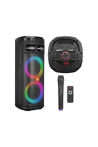 Mikado MD-BT106 Siyah 30W Mikrofonlu RGB Speaker