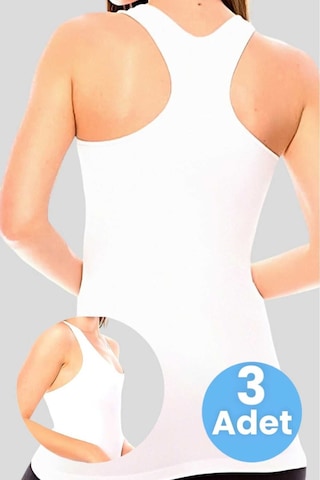 Uniquetrenders Kadın Sporcu Atlet Fitness Atlet Pilates Atlet Yoga Atlet 3'lü Set Beyaz