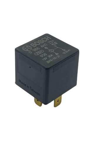 Bosch 12v Röle 5 Uçlu 30 A Tek Platin 30-85-86-87-87 Taıwan