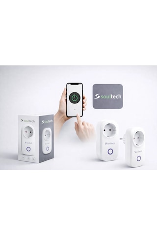 Soultech Akıllı Wifi Priz Uzaktan Kontrollü Zamanlayıcılı Smart Plug