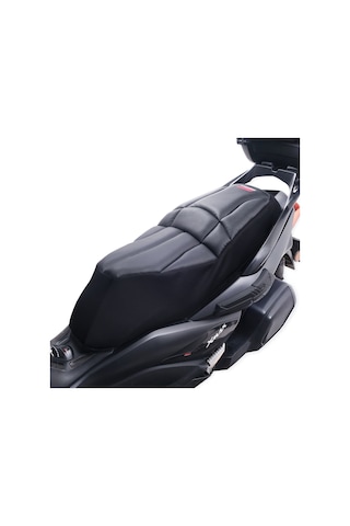 GP Kompozit Yamaha XMAX 250-400 2018-2024 Uyumlu Fileli Motosiklet Konfor Sele Kılıfı Siyah