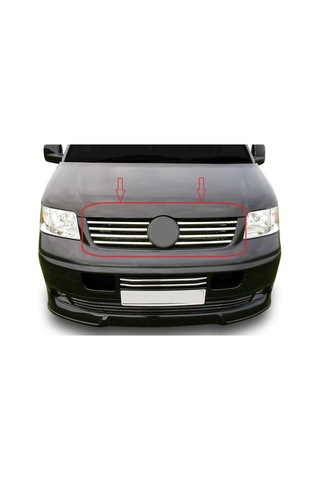 Transporter T5 Ön Panjur Krom 8 Parça 2003-2010 Paslanmaz Çelik