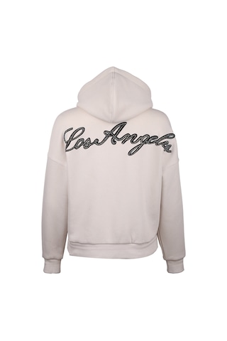 Hood Kadın Sweatshırt Bej