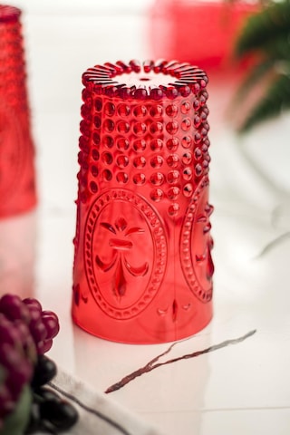 Akrilik Kırmızı Tekli Uzun Bardak & Su Meşrubat Bardağı 750 Ml Büyük Boy & Cam Değildir Kırmızı