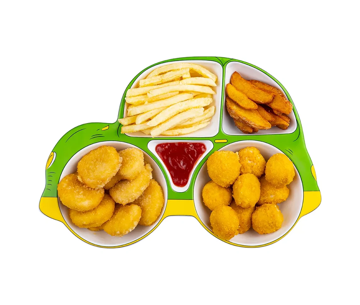 Elan Gallery "mashına" 5 Bölüm Ekmek Menajı Servis Tabağı 14333659 Yeşil