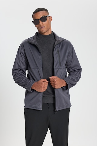 AC&Co / Altınyıldız Classics Erkek Grı Sıcak Tutan Comfort Fit Rahat Kesim Dik Yaka Mont Gri