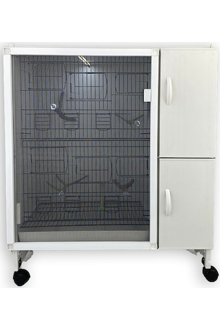 İstanbul Kafes Model Slt02y Pvc Kuş Dolabı