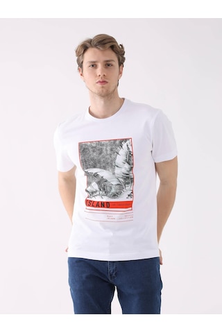 Dufy Beyaz Erkek Regular Fit O Yaka Tshirt - 94346 Beyaz