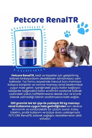 Petcore Renaltr Kedi Ve Köpekler İçin Böbrek Koruyucu