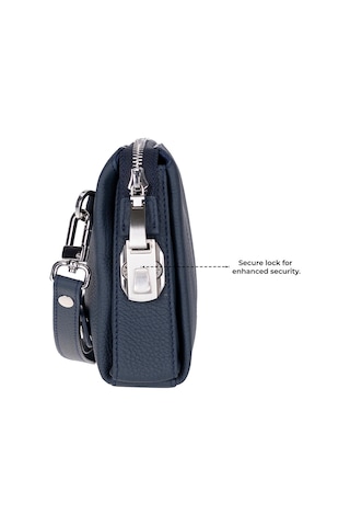 Bloominbag Forte Wrist Midnight Navy Unisex Kilitli Clutch Çanta Lacivert
