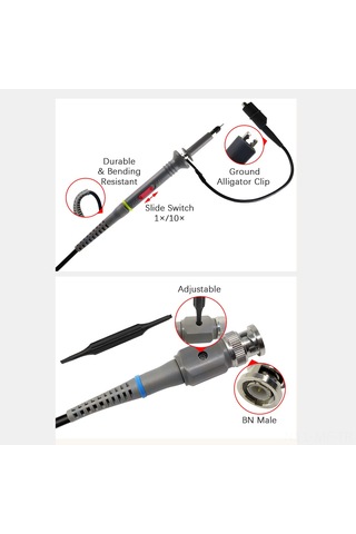 Osiloskop Prob Seti 100mhz Osiloskop Kelepçe Probları İle Birlikte