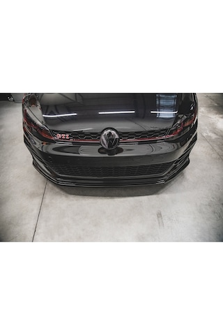 Vw Golf 7.5 Gtı Tampon Ön Lip Parlak Siyah Plastik Ön Ek Karlık 2017 2018 2019 2020 2021 Karlık+bodykit+ek