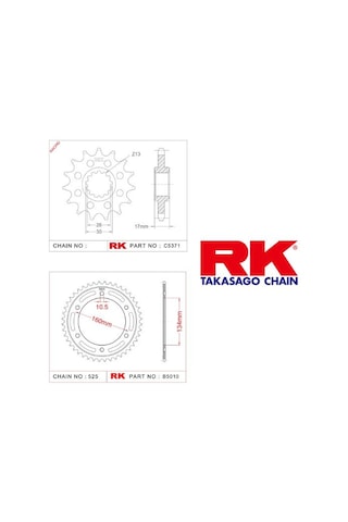 Rk Dişli Seti Honda Cbr 600 Rr 03-06