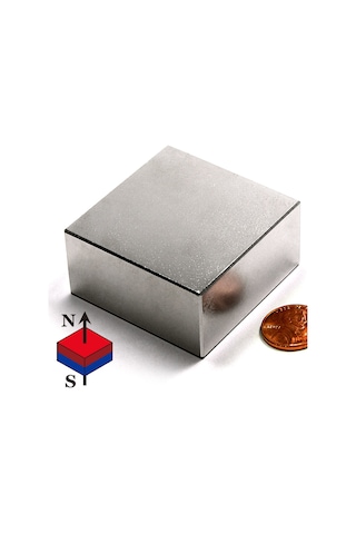 50Mm X En 50Mm X Kalınlık 25Mm Çok Güçlü Büyük Neodyum Mıknatıs N11.24518