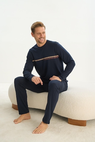 Erkek Uzun Kol Lacivert Pijama Takım C6t3n5o9 001