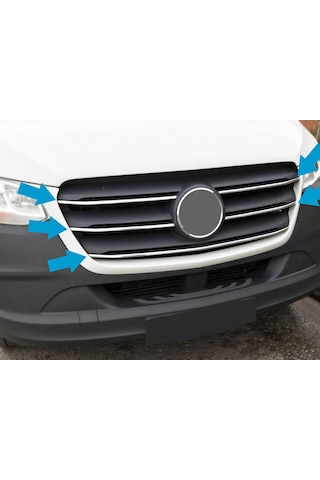 Mercedes Sprınter W907 2018 Üzeri Krom Ön Panjur Dar Model 5 Prç