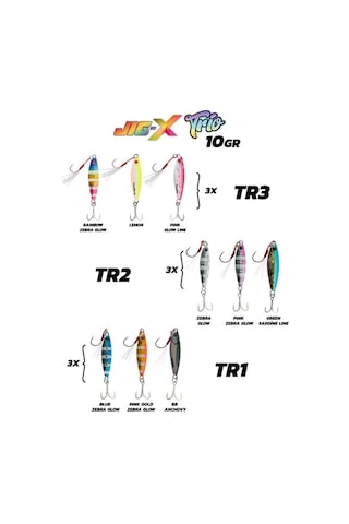 Fujin Jig-x Trio 3lü Micro Jig 10gr Renk:tr3