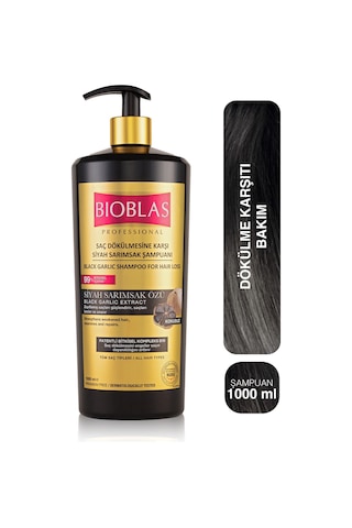 3 Adet Bioblas Şampuan 1000 Ml Saç Dökülmesine Karşı Siyah Sarımsak