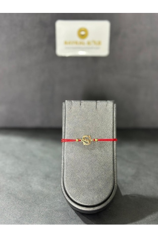 Baykal Kuyumculuk 14 Ayar Altın Harf Bileklik S Harfi 0.35 Gr.