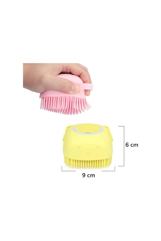Yumuşak Silikon Malzemeli Esnek Jel Hazneli Masaj Fonksiyonlu Etkili Banyo Duş Kese Lifi 5668