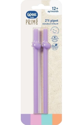 Wee Baby 929 Prime Pipet Silikon Ikili Mor