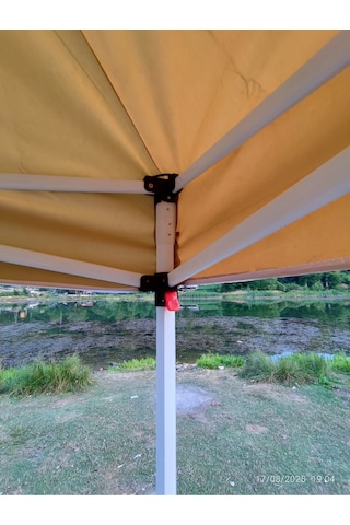 3x3 M 40 Mm Altıgen Gazebo Tente Krem