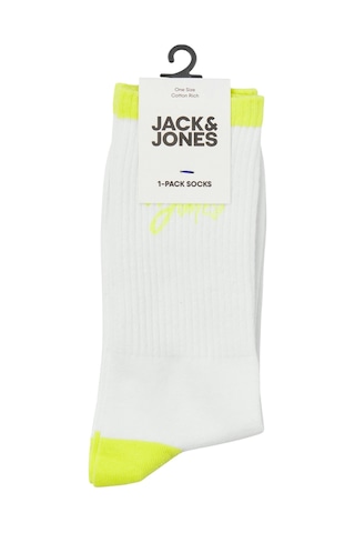 Jack & Jones Jaccal Logo Tennıs Sock Erkek White Çorap - Jj12252044 Beyaz