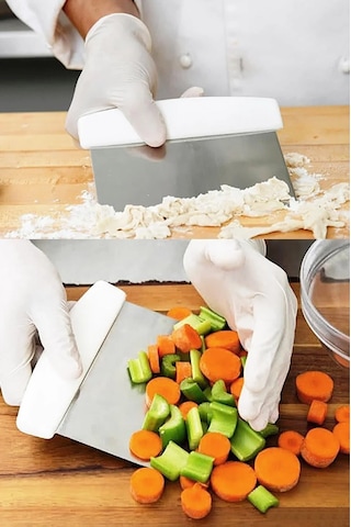 Hamur Doğrayıcı Çelik Spatula Sebze Ve Meyve Dilimleyici Spatula Çok renkli