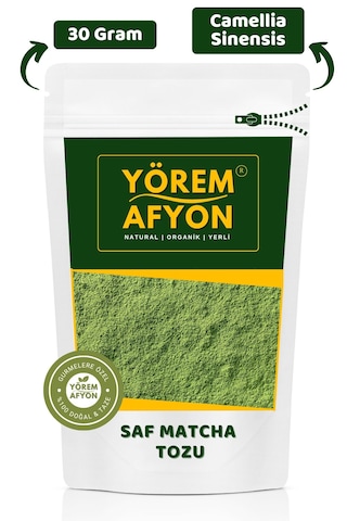 Yörem Afyon Doğal Antioksidann Ve Sükûnet Kaynağı Odakk Ve Dinginliğin Kadim İksiri Saf Matcha Tozu, Macha 30gr