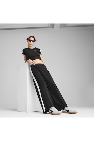 Puma T7 Low Rise Relaxed Track Siyah Kadın Eşofman Altı Siyah
