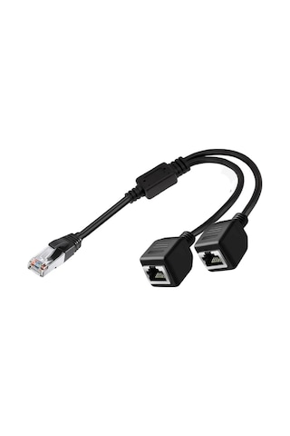 Erkek Rj45 To 2x Dişi Ethernet Çoklayıcı Splitter Dağıtıcı