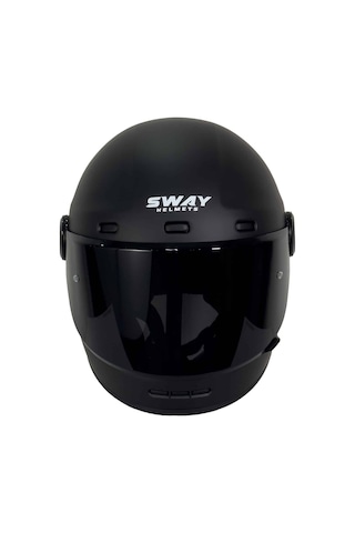 Sway V6 Full Face Motosiklet Kaskı Mat Siyah