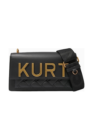 Kurt Geiger Shoreditch East West %100 Deri Kadın Omuz Çantası Siyah