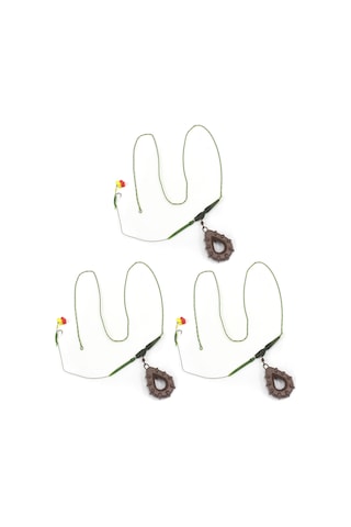 Yuntech01 Klasik Çubuk Balık Olta Seti, 100g Ağırlık, 4/6/8 Numara İğneler, Çelik + Kauçuk Malzeme, 3 Adet Paket