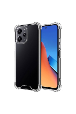 Goocamp Redmi 12 Kılıf Nitro Anti Shock Silikon - Renksiz Renksiz