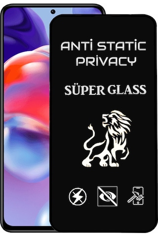 Xiaomi Redmi Note 11 Pro Plus Tam Kaplayan Anti Statik Hayalet Süper Cam Ekran Koruyucu