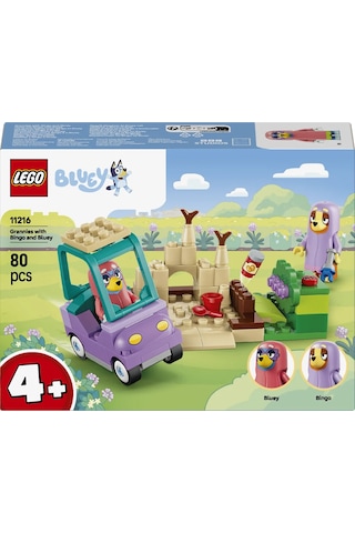 LEGO® Bluey Büyükanneler ile Bingo ve Bluey 11216 - 4 Yaş ve Üzeri Çocuklar için Minifigür İçeren Oyuncak Yapım Seti (80 Parça)