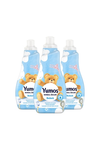 Doğal Özler Konsantre Çamaşır Yumuşatıcısı Bebek 1200 Ml 50 Yıkama 3 Adet